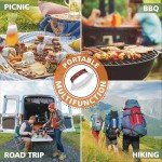 HUNTLUX Stainless Steel Alaskan Ulu Knife & Stand