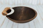 Walnut Chopping Bowl Set with Ulu Knife
