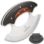 Timber Wolf Ulu Knife with Sheath - Slice & Chop