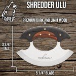 Timber Wolf Ulu Knife with Sheath - Slice & Chop