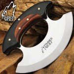 Timber Wolf Ulu Knife with Sheath - Slice & Chop