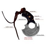 Damascus Steel Alaskan Ulu Knife with Rosewood Handle