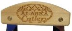Alaska Birch 6" Ulu Knife with Wood Stand