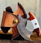 Handmade Damascus Ulu Knife – 5.5" Pizza Cutter