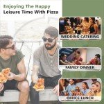 Damascus Steel Ulu Knife with Sheath and Handle