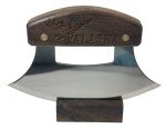 Alaska Ulu Knife with Walnut Block Stand