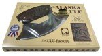 Alaska Ulu Knife with Walnut Block Stand