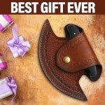 Damascus 5.5" Ulu Knife with Sheath