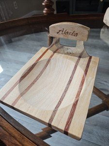 Ulu Knife and Chopping Bowl Set from Alaska