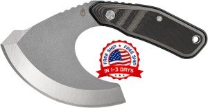 Downwind Ulu Knife with Sheath for Hunting