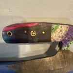 5.5-Inch Damascus Fixed Blade ULU Knife