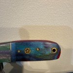 5.5-Inch Damascus Fixed Blade ULU Knife