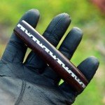 Damascus Steel Ulu Knife with Sheath - Pizza Cutter