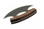 Rite Edge Ulu Knife with Wood Handle & Sheath