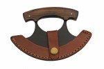 Rite Edge Ulu Knife with Wood Handle & Sheath