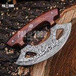 Handmade Damascus Steel 6" Ulu Knife with Rosewood Handle