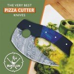 Damascus Steel Alaskan Ulu Knife with Sheath