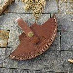 Alaskan ULU Knife with Sheath - 6" Damascus Steel