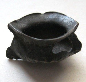 Ancient Tibetan Tokche Bowl: "Falls From Sky" Amulet