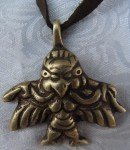 Handmade Tibetan Bronze Garuda Thokcha Pendant