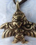 Handmade Tibetan Bronze Garuda Thokcha Pendant