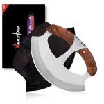 Alaskan Handmade Ulu Knife with Sheath