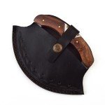 Alaskan Handmade Ulu Knife with Sheath