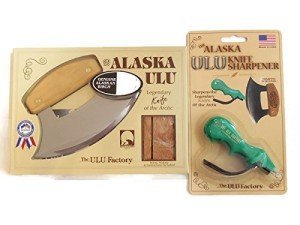 Alaska Ulu Knife Set with Sharpener and Accessories