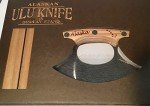 Alaska Ulu Knife with Wood Handle and Stand