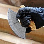 Ulu Knife Alaska Pizza Cutter with Damascus Steel