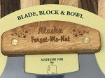 Alaska Forget-Me-Not Ulu Knife Set with Bowl