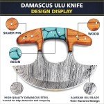 Alaskan Ulu Knife with Sheath – Hand Forged Damascus