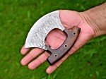Handmade Damascus Ulu Chef Knife - Alaskan Design