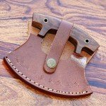 Handmade Damascus Ulu Chef Knife - Alaskan Design