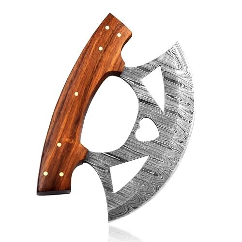 Damascus Ulu Knife - 5.75" Multi-Purpose Tool