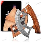 Damascus Ulu Knife - 5.75" Multi-Purpose Tool