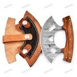 Damascus Ulu Knife - 5.75" Multi-Purpose Tool