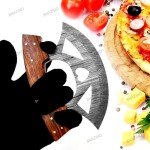 Damascus Ulu Knife - 5.75" Multi-Purpose Tool