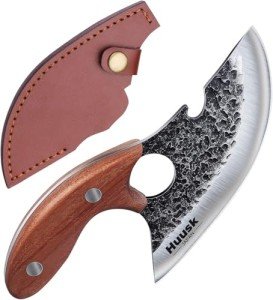 Hand Forged Viking Ulu Boning Knife for Meat