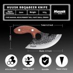 Hand Forged Viking Ulu Boning Knife for Meat