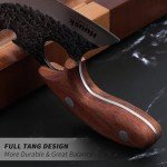 Hand Forged Viking Ulu Boning Knife for Meat
