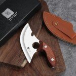 TIVOLI Handmade 5-Inch Ulu Knife with Sheath