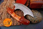 Handmade Damascus Steel Ulu Chef Knife 1814