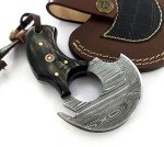 Alaskan Damascus Steel Ulu Knife - 4