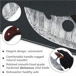 Handmade Damascus Steel Alaskan Ulu Knife with Sheath