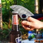 Handmade Damascus Steel Alaskan Ulu Knife with Sheath