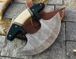 Alaskan SHARD ULU Knife with Sheath - 6" Damascus Steel