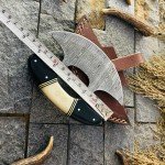 Alaskan SHARD ULU Knife with Sheath - 6" Damascus Steel