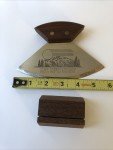 Alaska Ulu Knife with Wooden Stand - Mt. McKinley