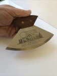 Alaska Ulu Knife with Wooden Stand - Mt. McKinley